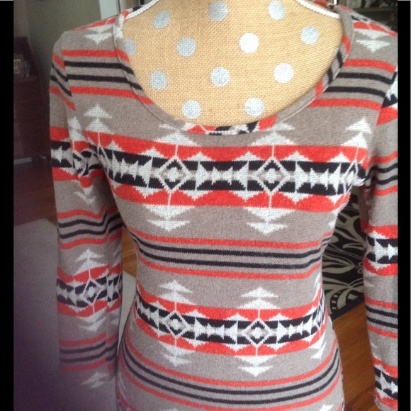 Little Indian Girl Sweater Dress - Picture 3 of 5